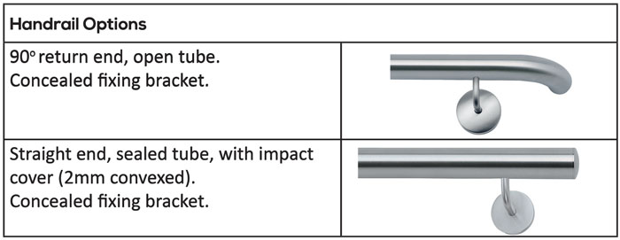 2 Point Side Fix - Handrail Options