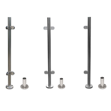 Standard baluster posts with threaded holes